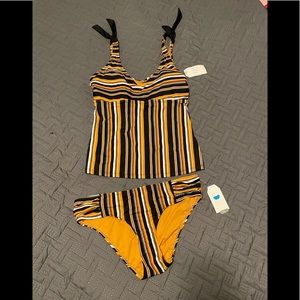 NWT Stripped Tankini size 8/10